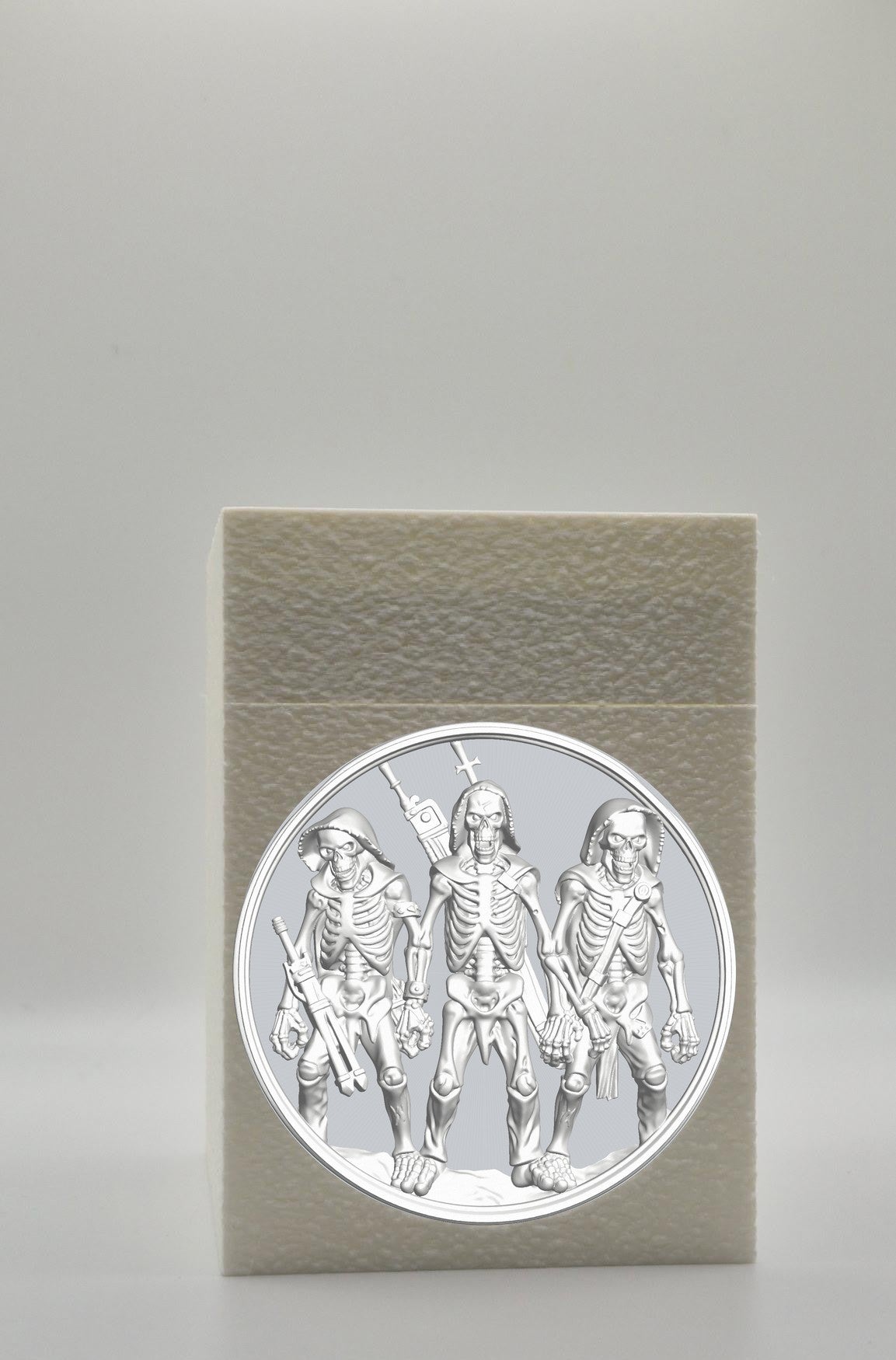 Skeleton Army Card Box — White