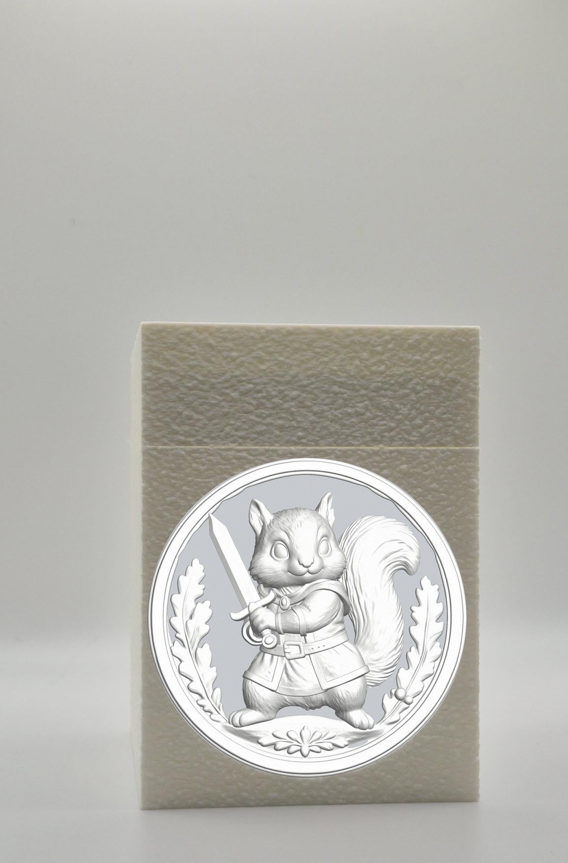 Squirrel Card Box — White