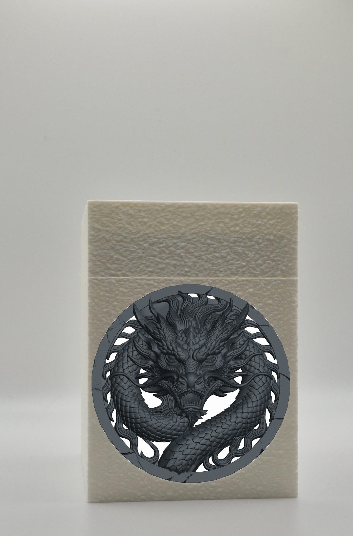 Dragon Card Box — White