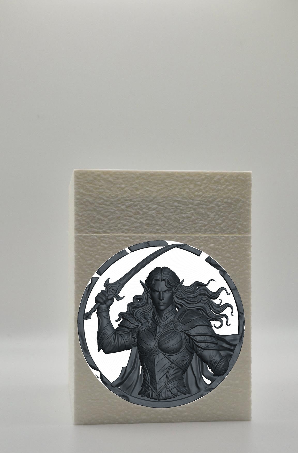 Elvish Warrior Card Box — White