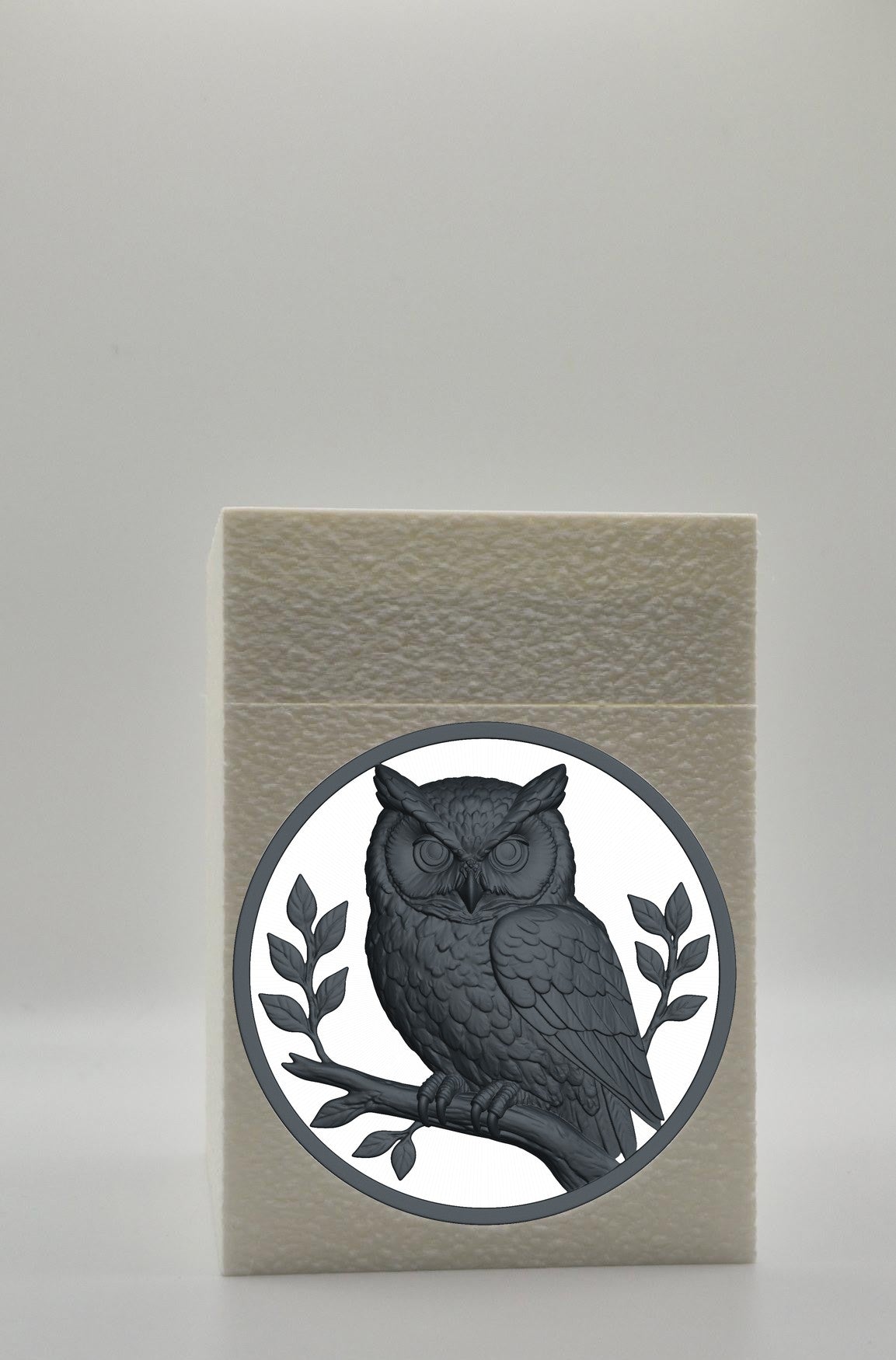 Owl Card Box — White