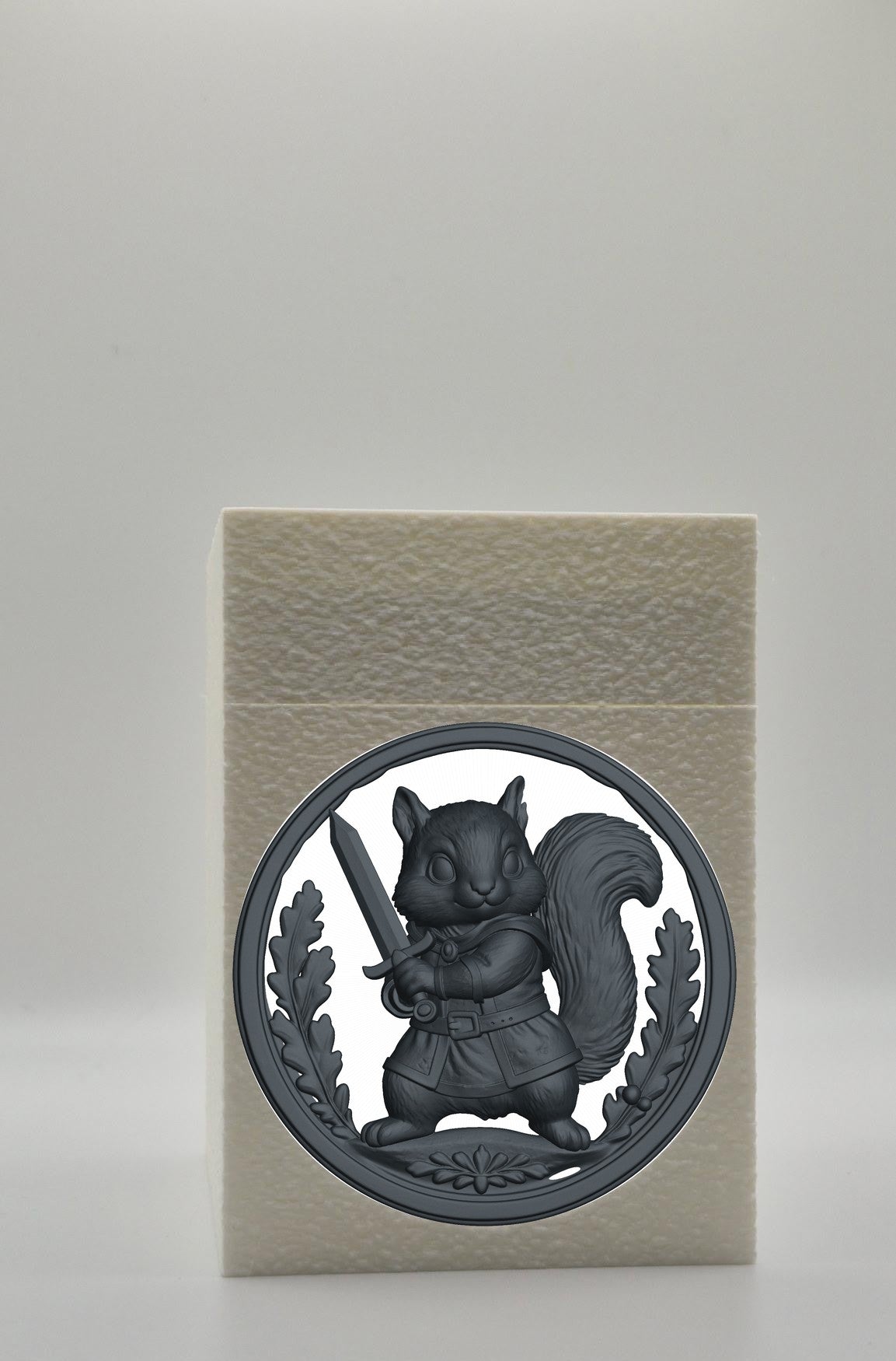 Squirrel Card Box — White