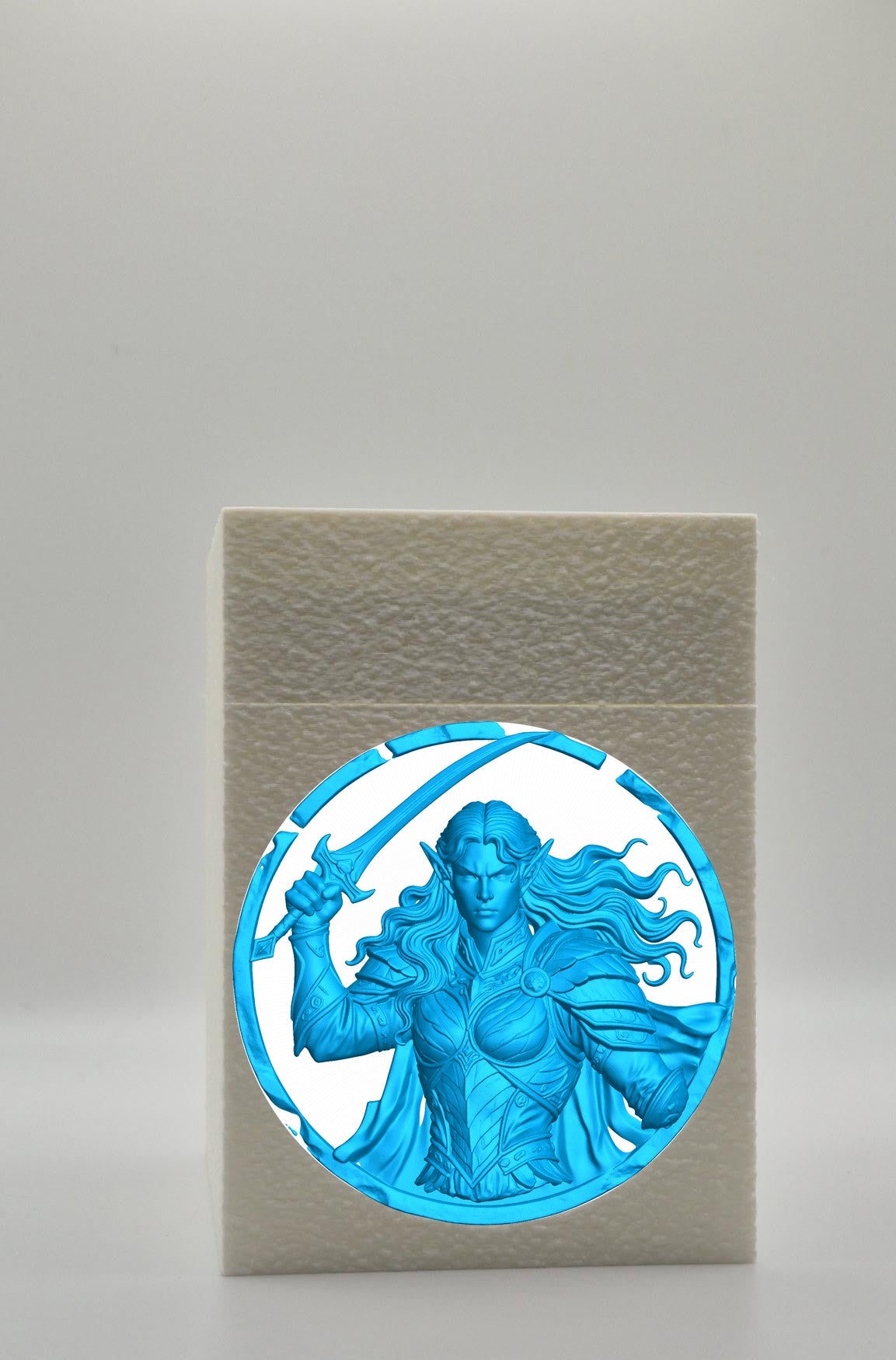 Elvish Warrior Card Box — White