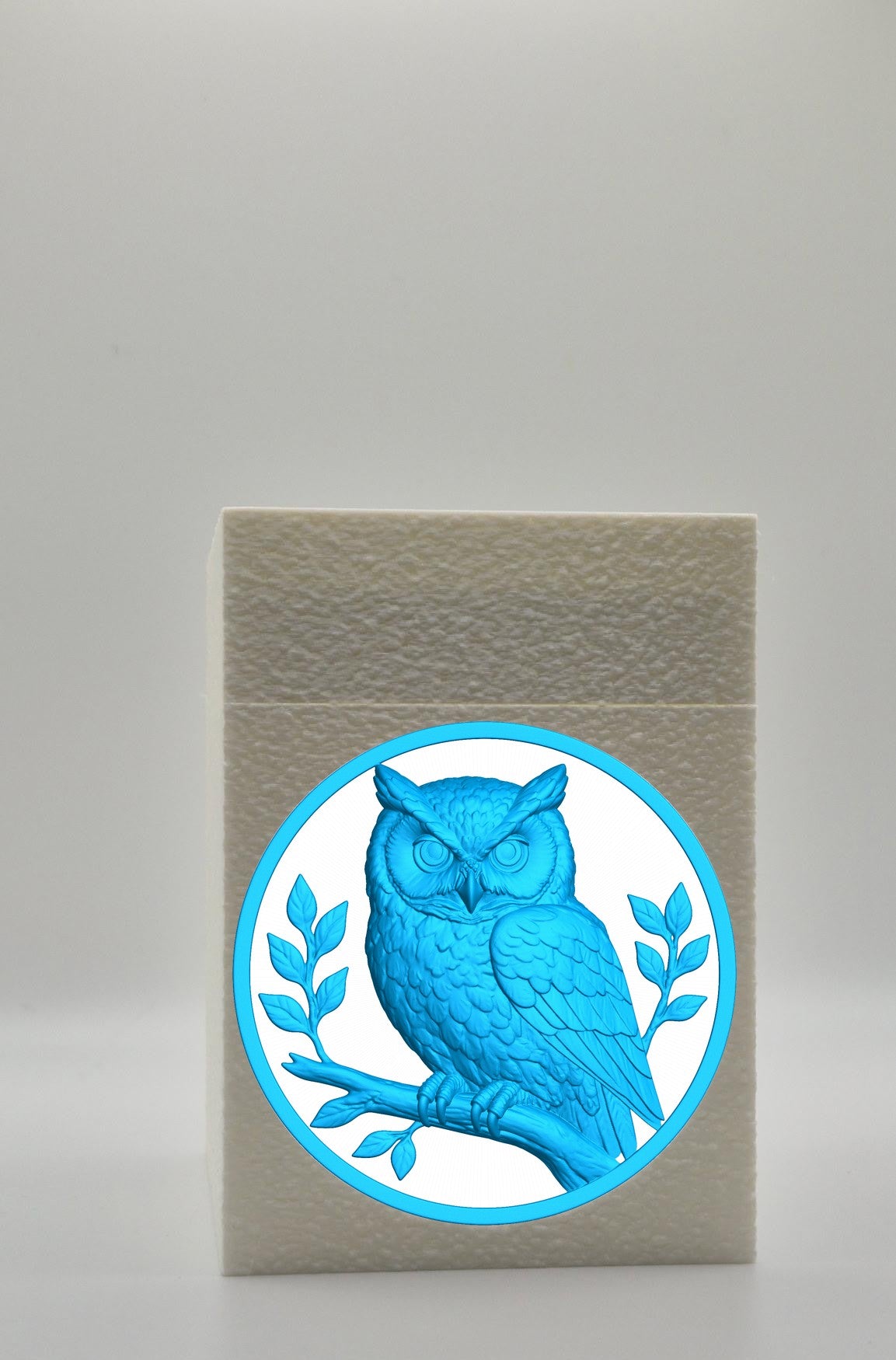 Owl Card Box — White