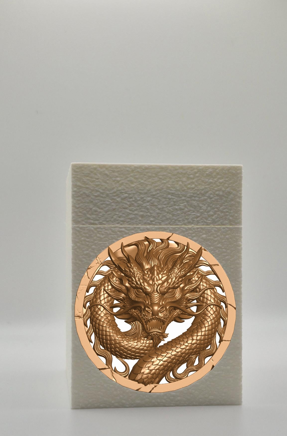 Dragon Card Box — White
