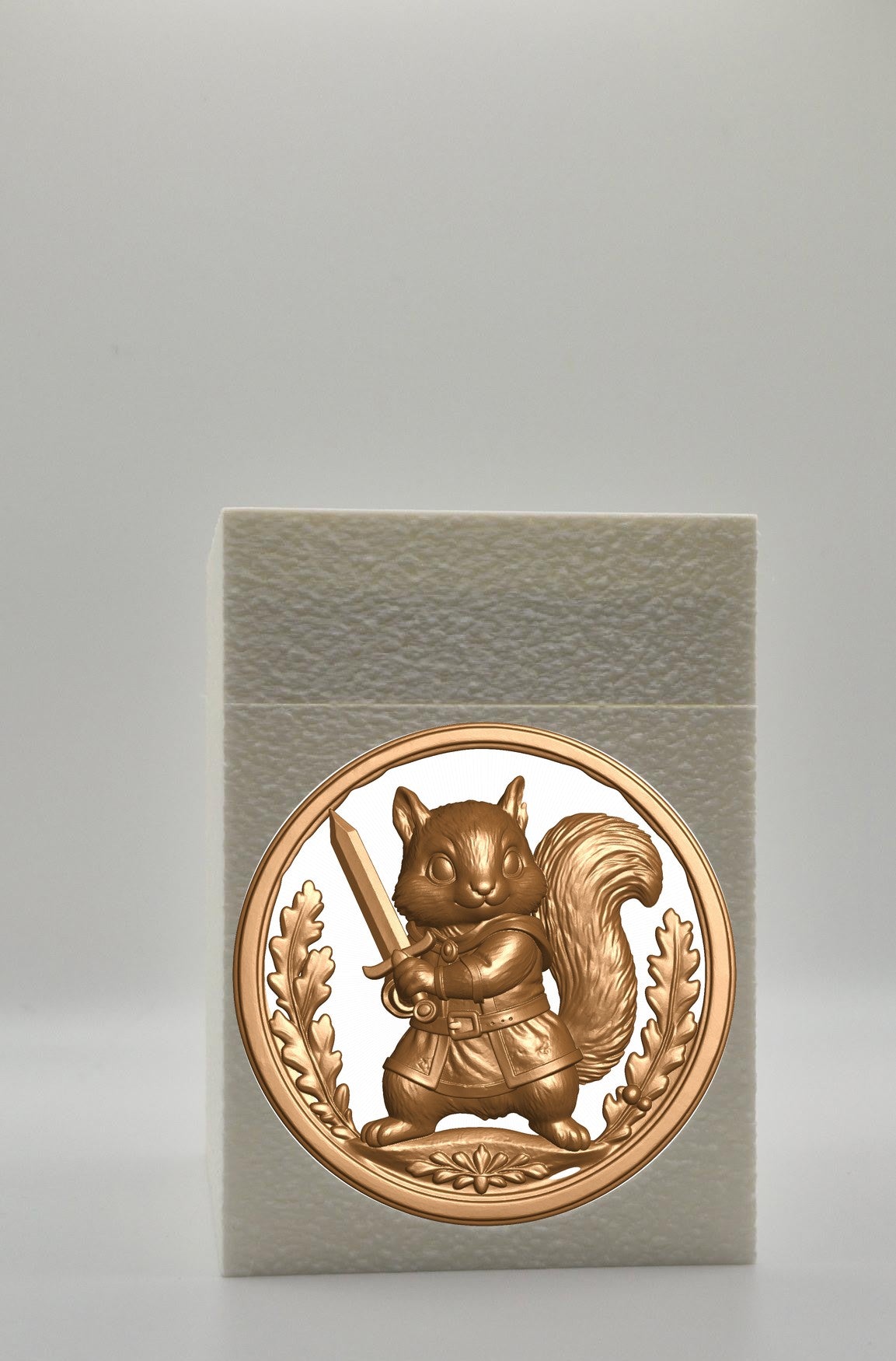 Squirrel Card Box — White