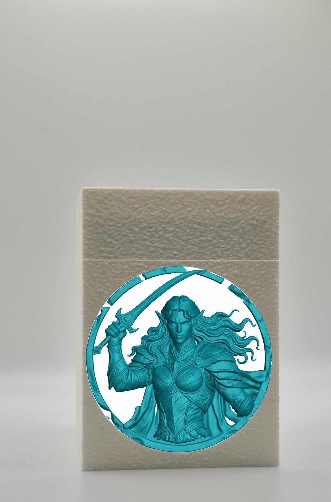 Elvish Warrior Card Box — White