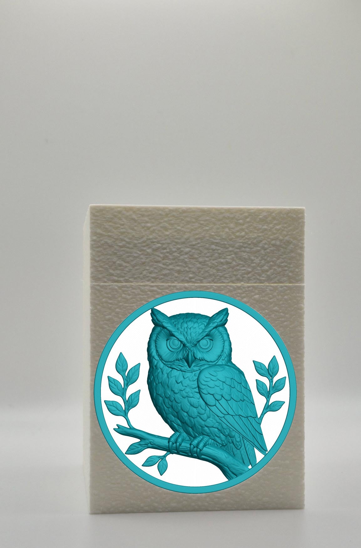 Owl Card Box — White