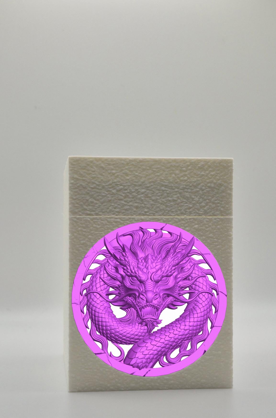 Dragon Card Box — White