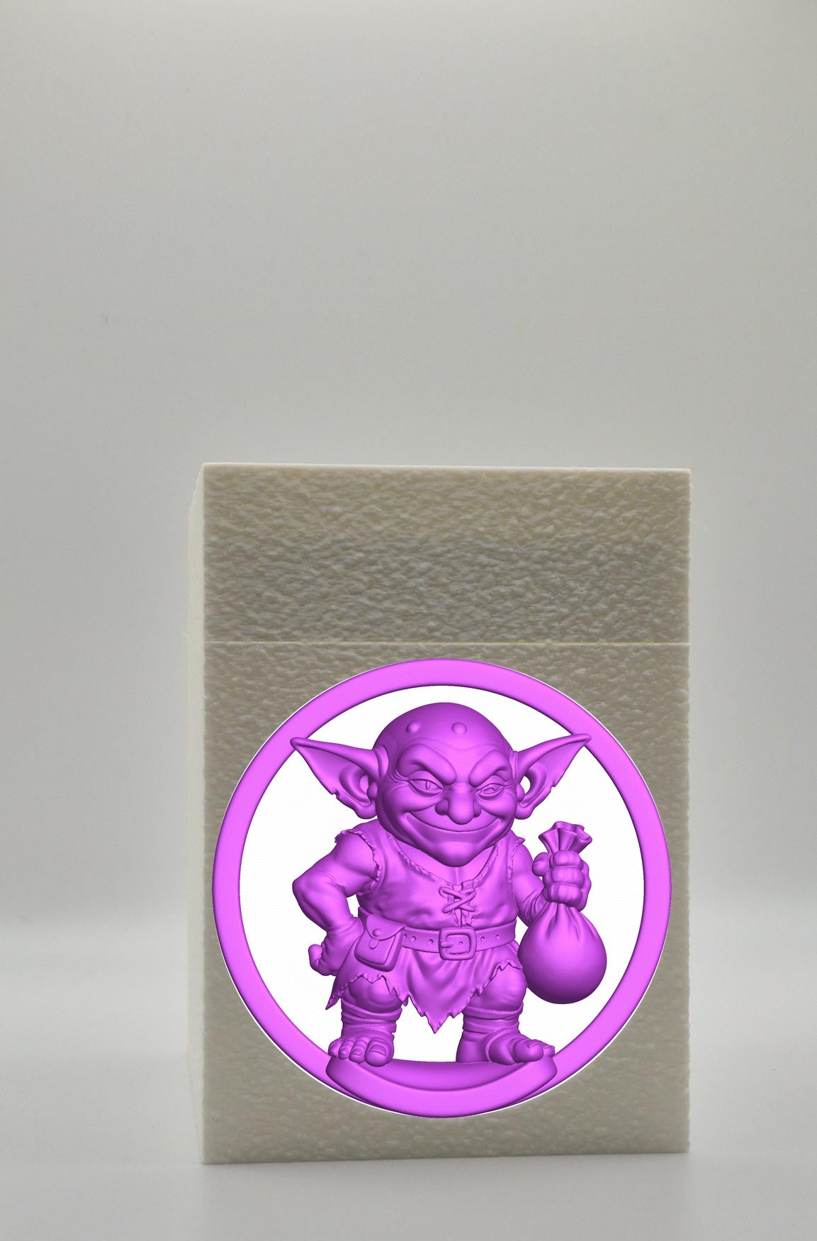 Greedy Goblin Card Box — White