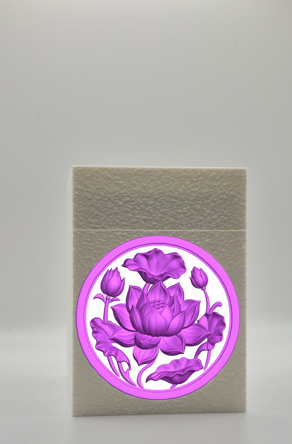 Lotus Card Box — White