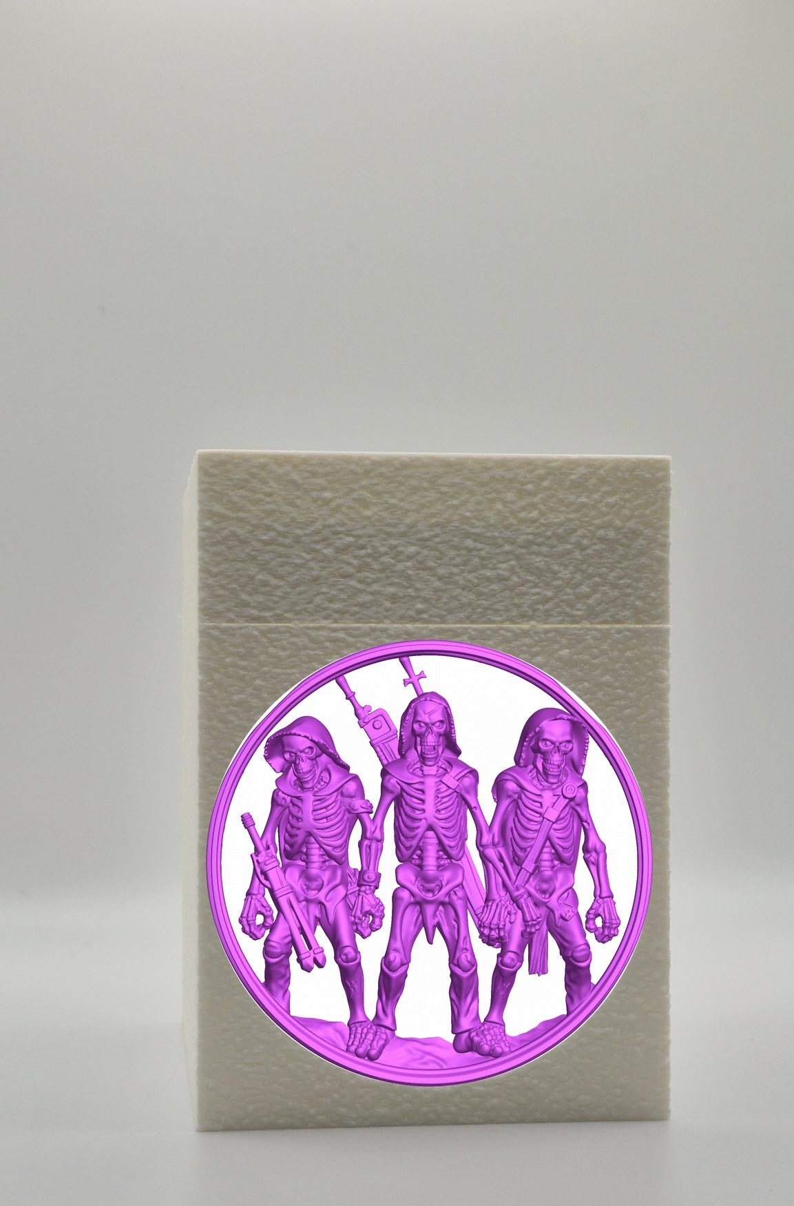 Skeleton Army Card Box — White