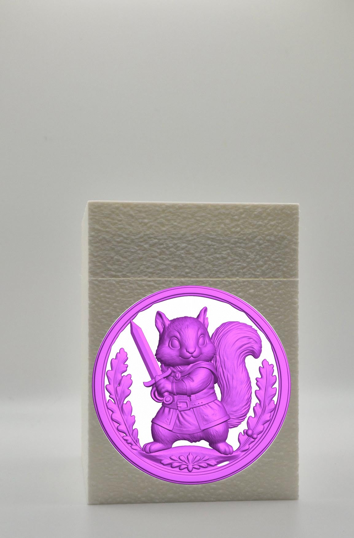 Squirrel Card Box — White