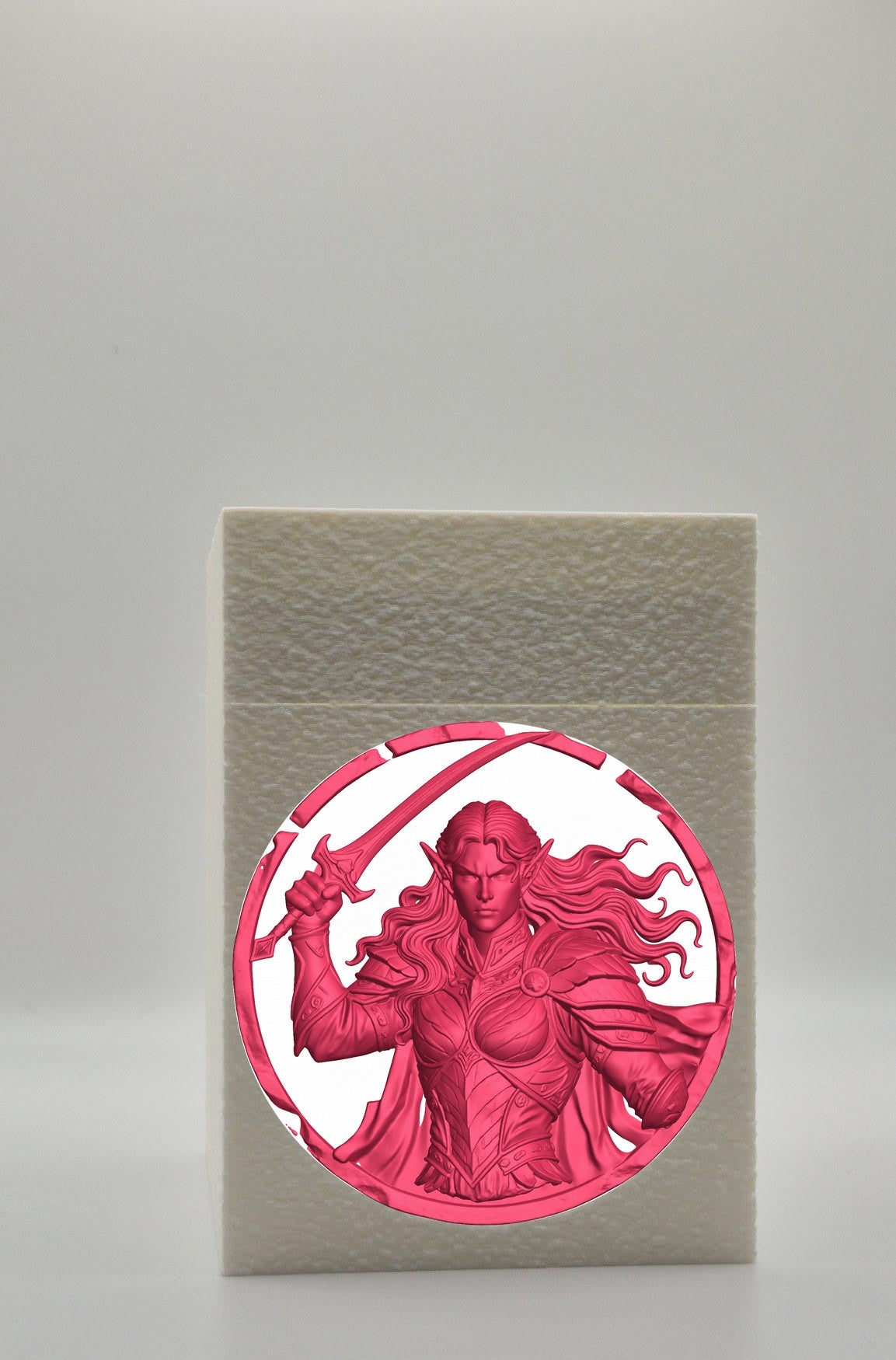 Elvish Warrior Card Box — White