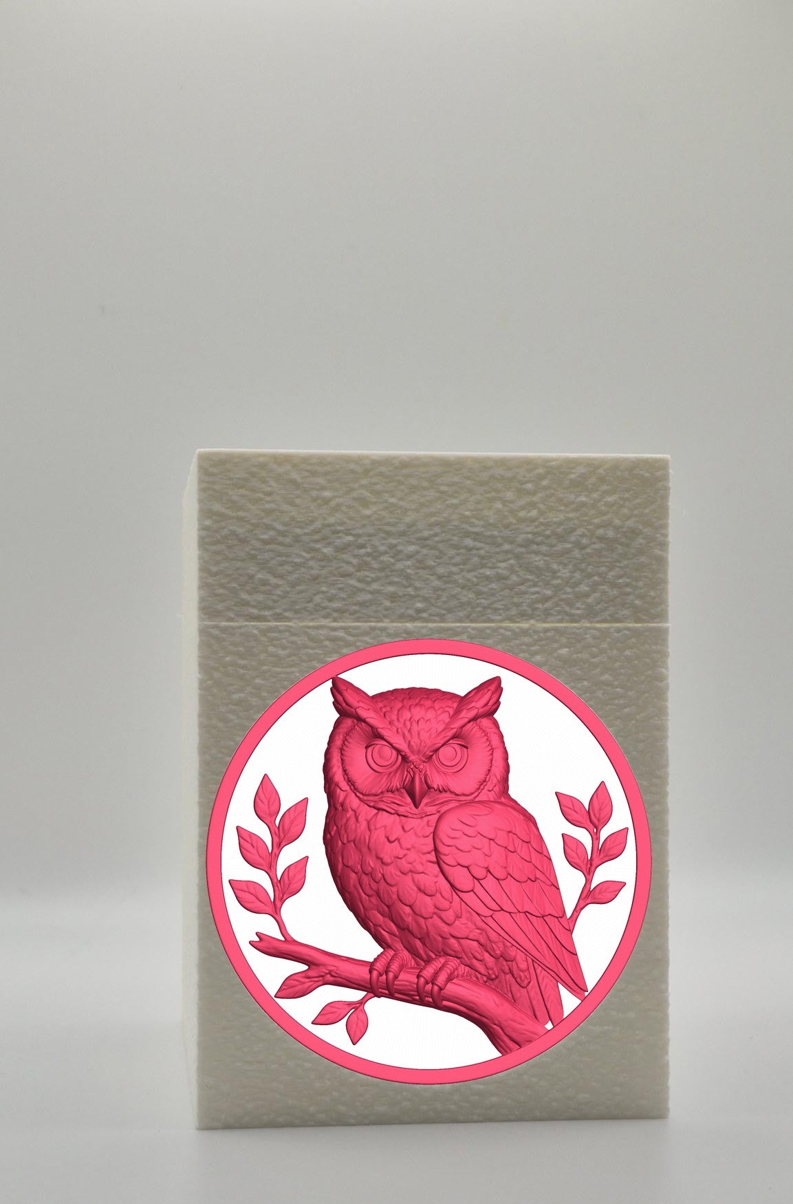 Owl Card Box — White