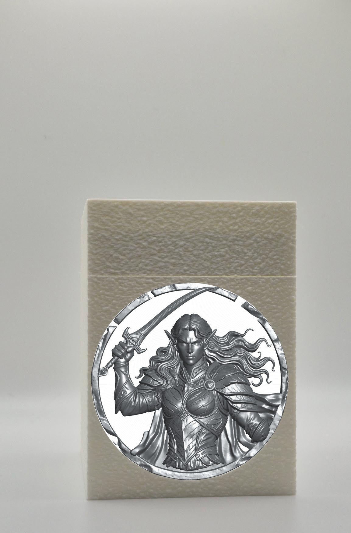 Elvish Warrior Card Box — White