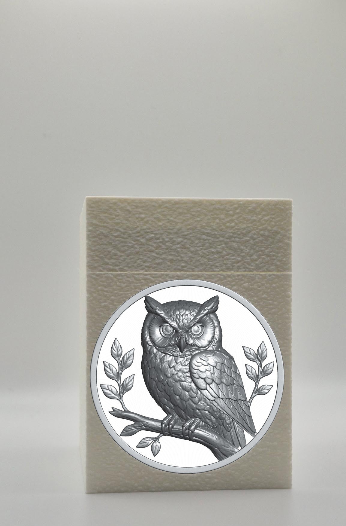 Owl Card Box — White