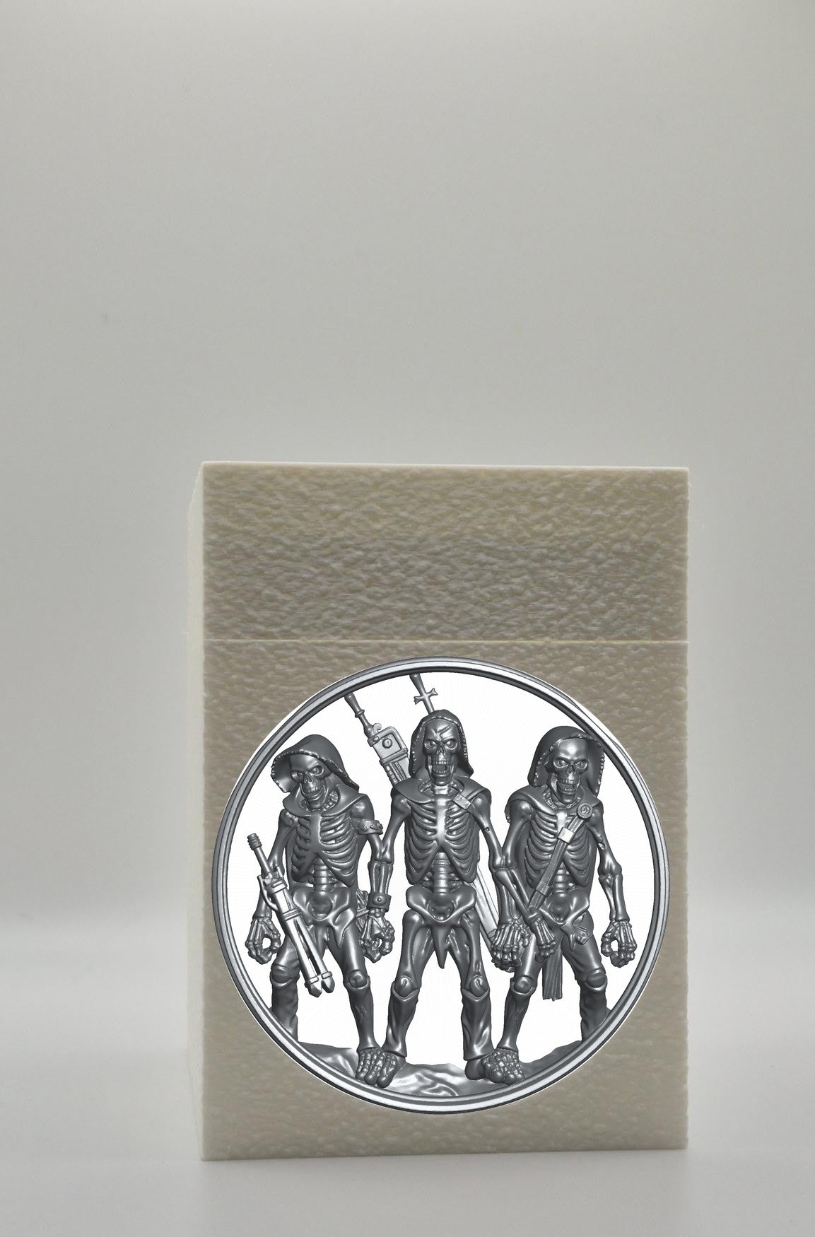 Skeleton Army Card Box — White