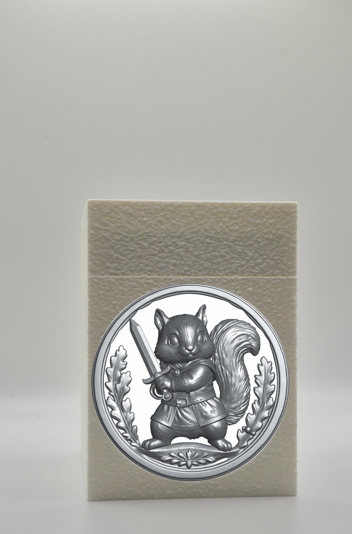 Squirrel Card Box — White