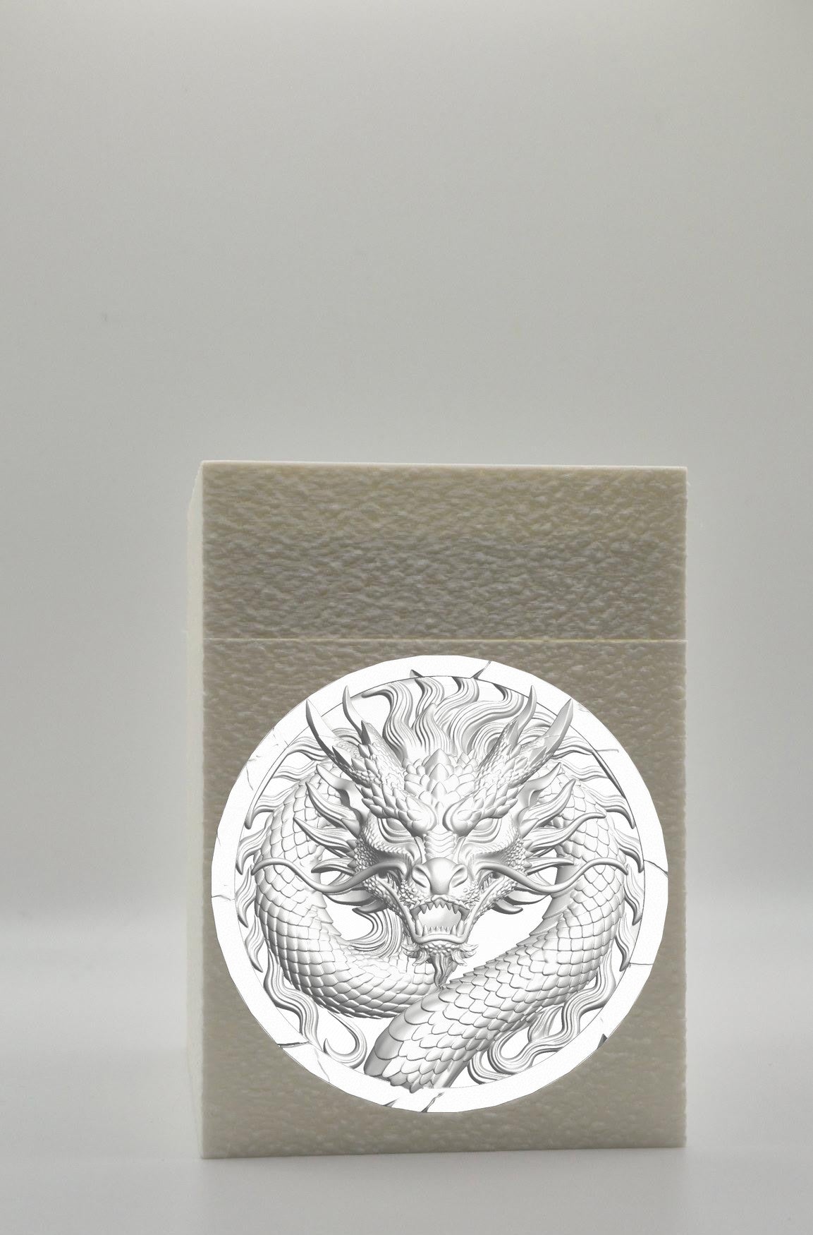 Dragon Card Box — White