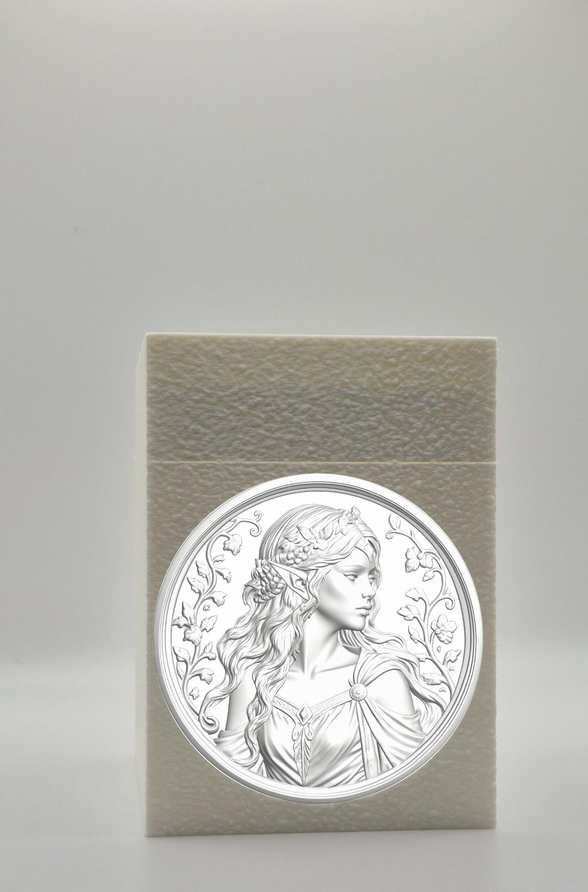 Elf Maiden Card Box — White