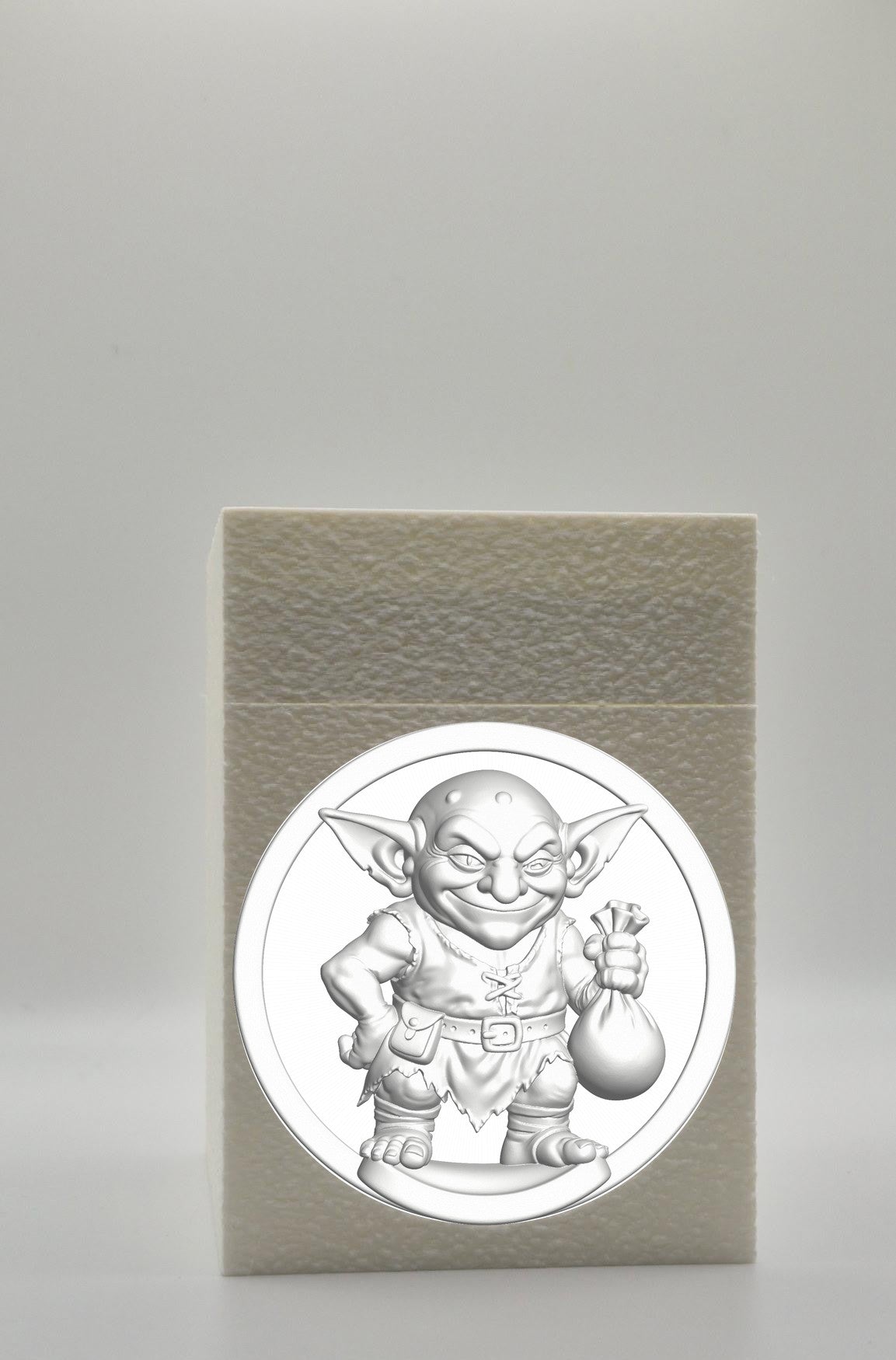 Greedy Goblin Card Box — White