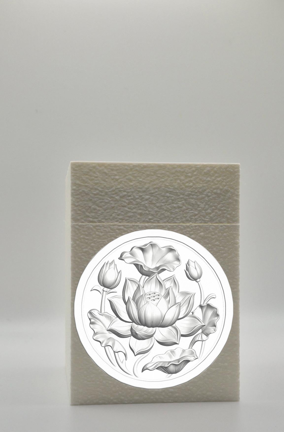 Lotus Card Box — White