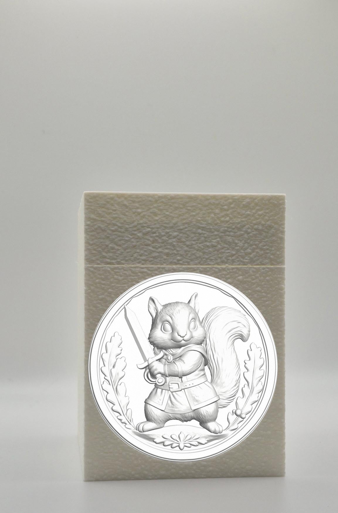 Squirrel Card Box — White